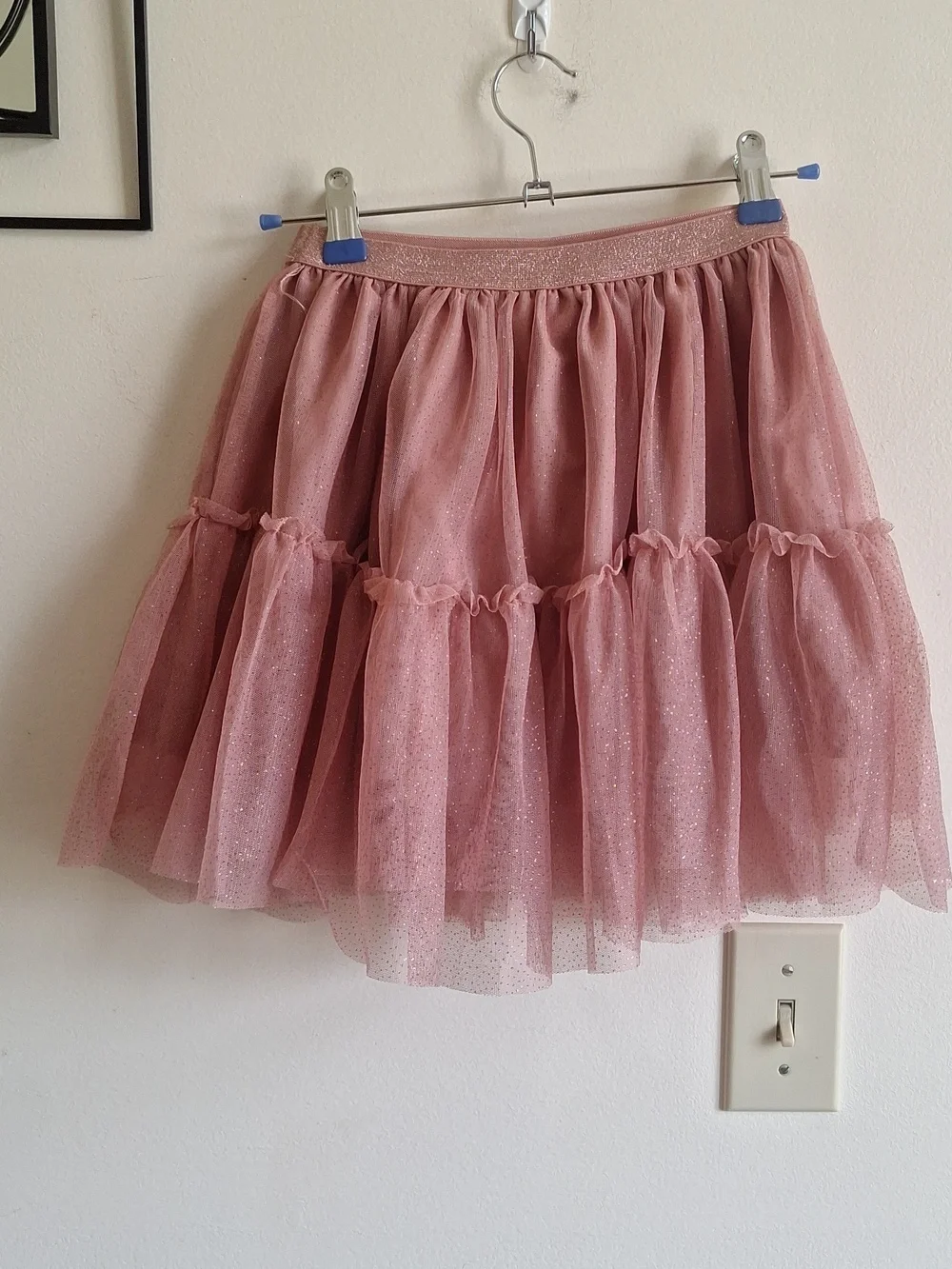 H&M Girls Pink Glitter Tule Skirt, Dress And Sun Hat Bundle Size M